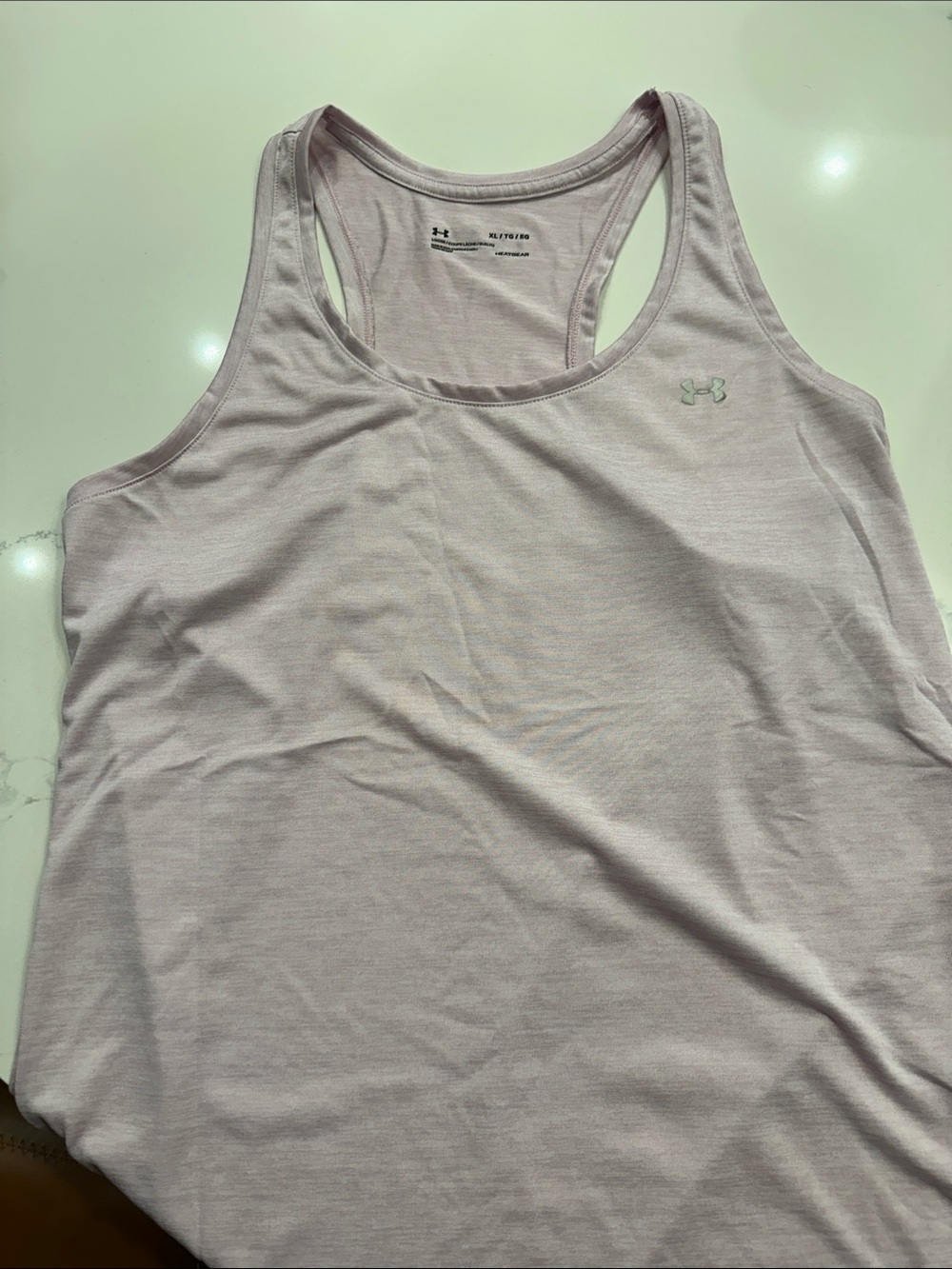 Under Armour Light Pink Racerback Performance Tank - Picture 9 of 9